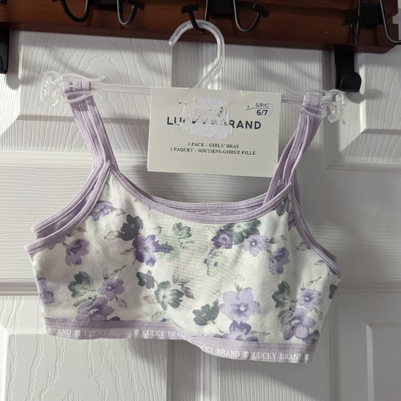 Lucky Brand Other - NWT Lucky Brand 3 Pack Girls Bras Size Small